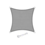 Sonnensegel 5 x 5 m rauchgrau