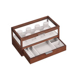 Uhrenbox 2 Ebenen mit 7 Uhrenkissen Geschenkidee