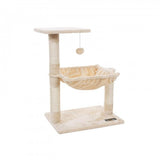 Kratzbaum mit Liegemulde 70 cm Beige